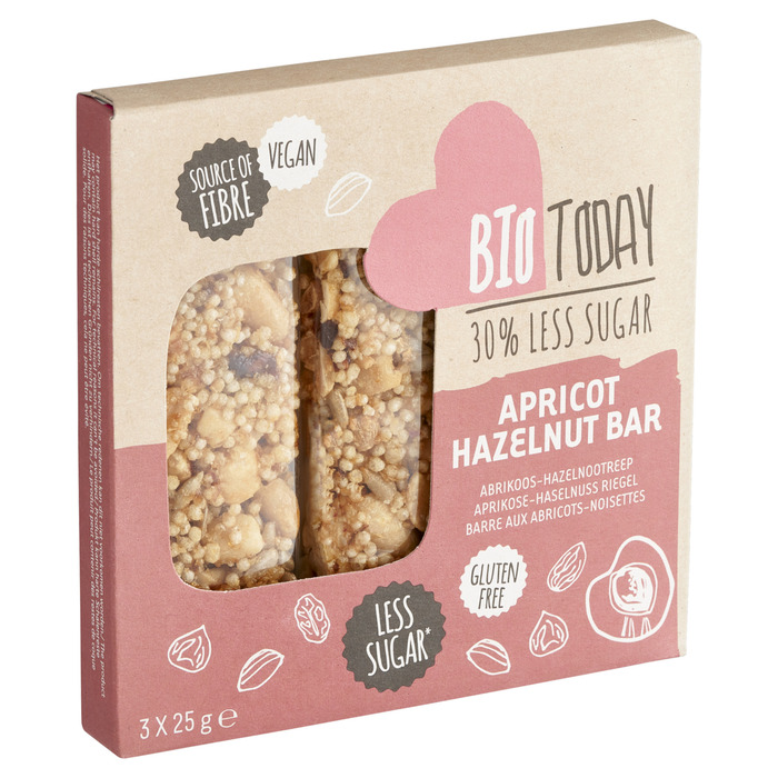 Bio Today Abrikoos-Hazelnootreep 3 x 25 g (75g)
