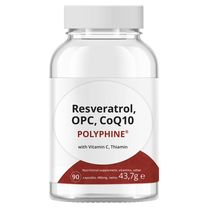 Unbranded Resveratrol, OPC, CoQ10 486 mg Capsules 43.7 g Bus (90 × 0.49g)