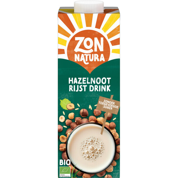 Zonnatura Hazelnoot & Rijst Drink 1L (1L)