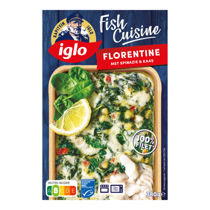 Fish Cuisine Florentine met Spinazie & Kaas (Doos, 380g)