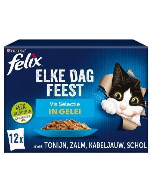 FELIX Elke Dag Feest Vis Selectie in Gelei 12x85g (12 × 85g)