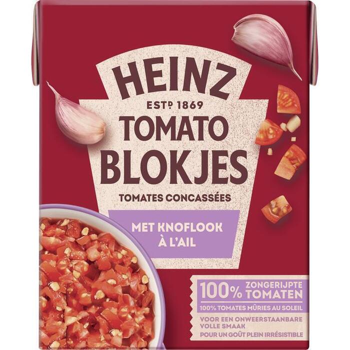 Tomato Blokjes met Knoflook (Pak, 390g)