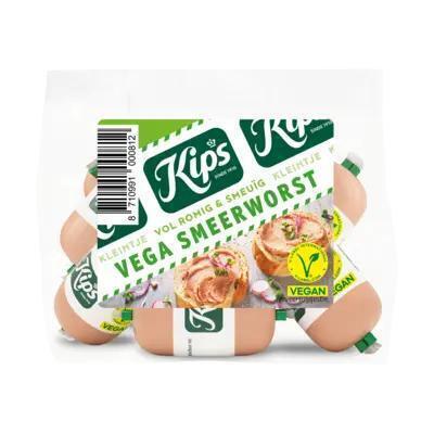 Kips Kleintje vega smeerworst (6 × 20g)
