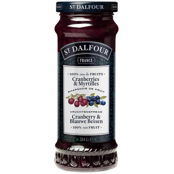 Cranberry & blauwe bessen vruchtenspread (284g)