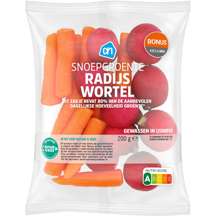 AH Snoepgroente radijs wortel (200g)
