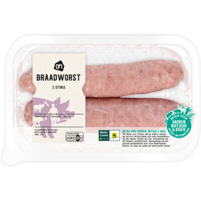 AH Varkensbraadworst (2 × 100g)