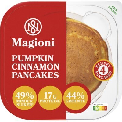 Magioni Pumpkin cinnamon pancakes (4 × 40g)
