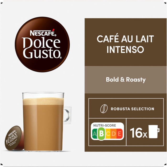 NESCAFÉ Dolce Gusto Café au Lait Intenso 16 Capsules 160 g (160g)