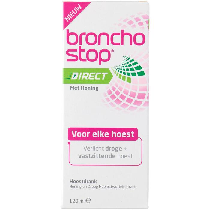 Bronchostop Direct met honing (Doos, 120ml)