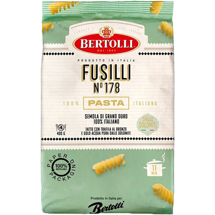 Bertolli Pasta fusilli no 178 (400g)