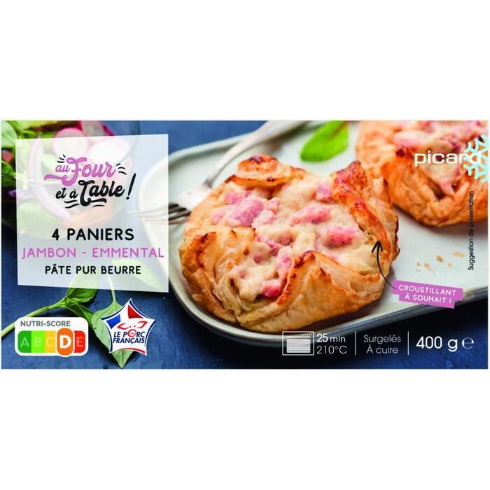 Picard Bladerdeeghapjes ham kaas (400g)