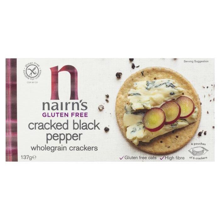 Nairn's Gluten Free Cracked Black Pepper Wholegrain Crackers 137 g (137g)