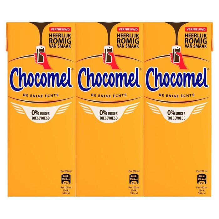 Chocomel 0% Suiker Toegevoegd 6 x 200ml (200ml)