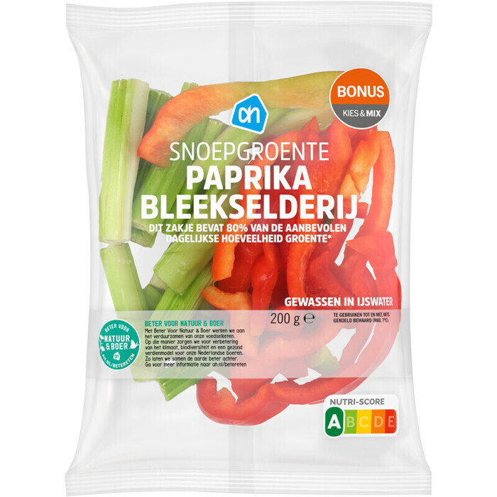 AH Snoepgroente paprika bleekselderij (200g)