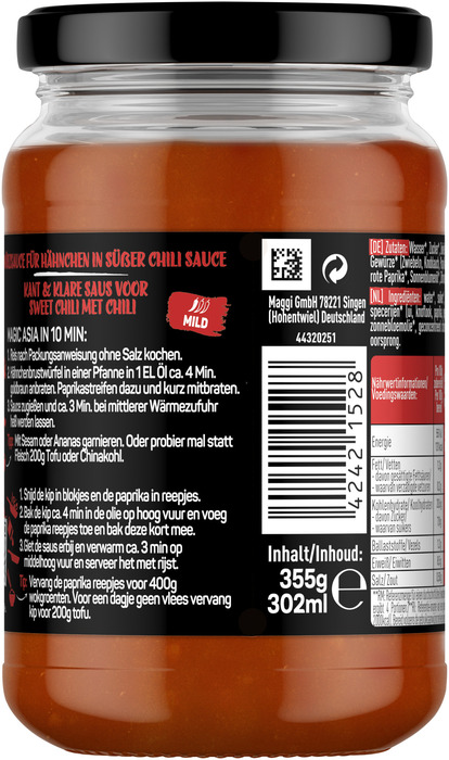 Maggi Magic Asia Sweet Chilli Saus 340g (355g)
