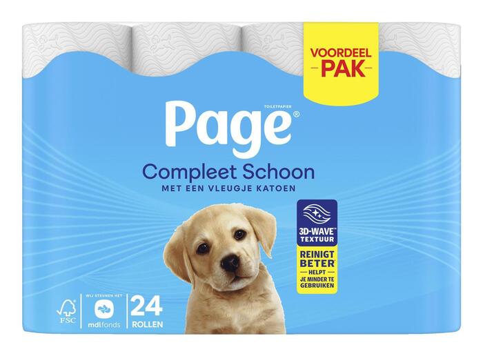 Page Origineel schoon toiletpapier (rollen, 24 × 30cl)