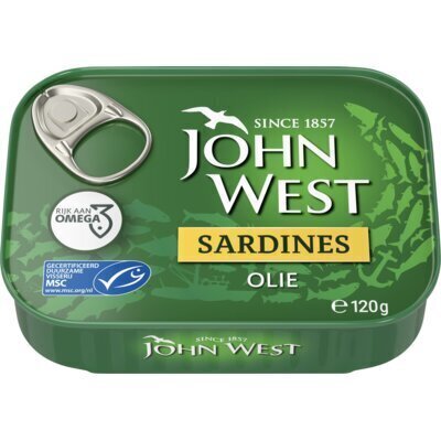 John West Sardines Olie 120 g (120g)