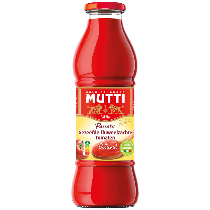 Mutti Passata gezeefde fluweelzachte tomaten (700g)