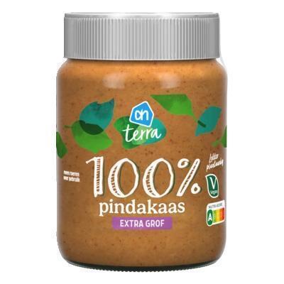 AH Terra 100% pindakaas extra grof (350g)