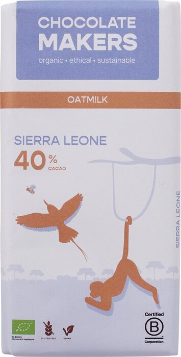 Vegan melkchocolade sierra leone 40% (80g)