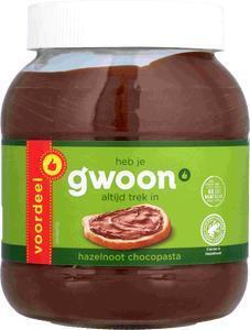 g'woon Hazelnoot Chocopasta 750 g (750g)