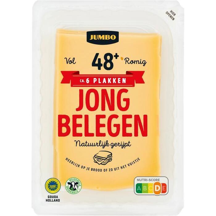Jumbo Gouda Holland Jong Belegen Kaas 48+ Plakken 190g (190g)