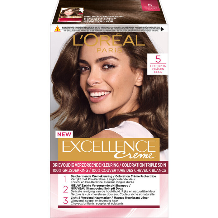 L'Oréal Excellence crème lichtbruin 5 (172ml)