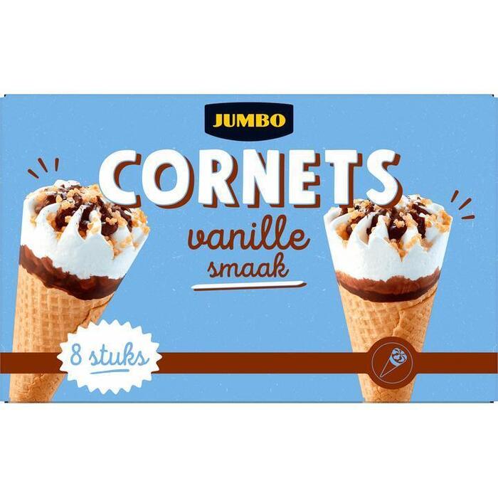 Jumbo Cornets Vanille Smaak 8 Stuks (520g)