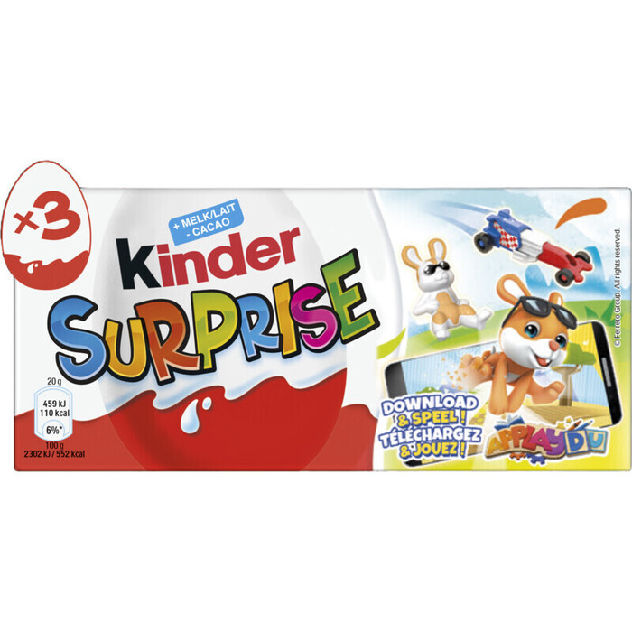 Kinder surprise ei superhero girls (Stuk, 60g)