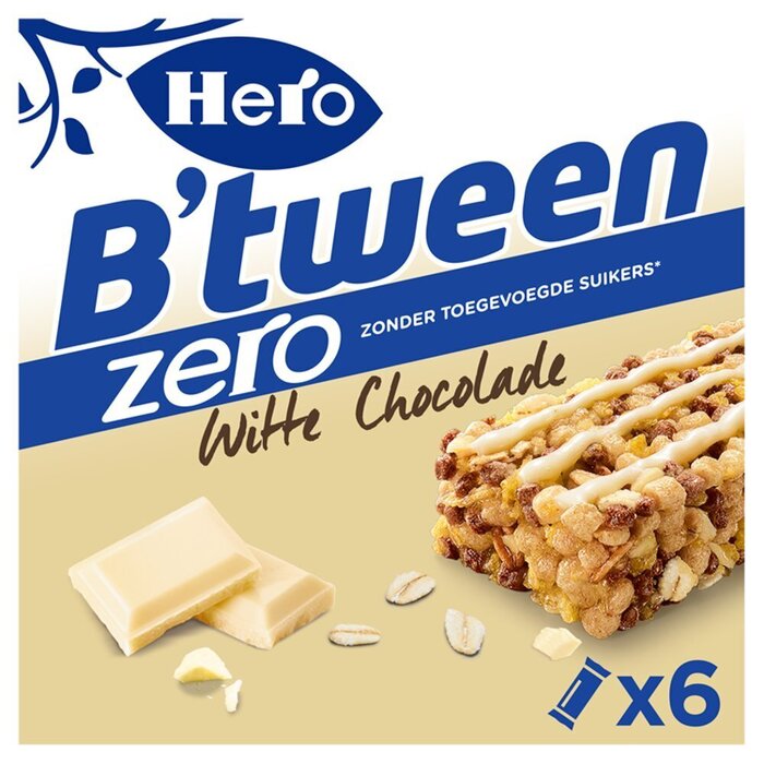 Hero Granenreep witte chocolade (20g)