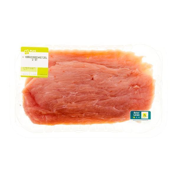 Varkensschnitzel 2 stuks (2 × 125g)