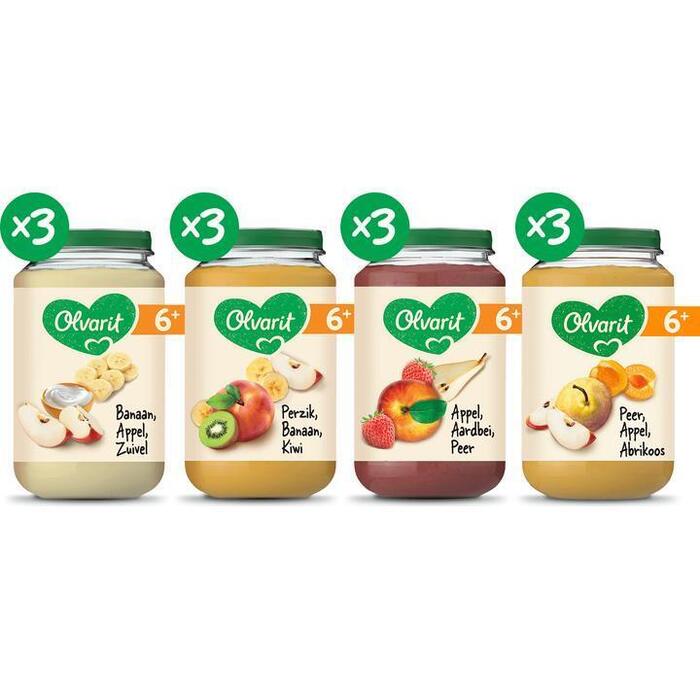 Olvarit variatiemenu fruit 6 mnd 6+ Maanden 200 g (200g)