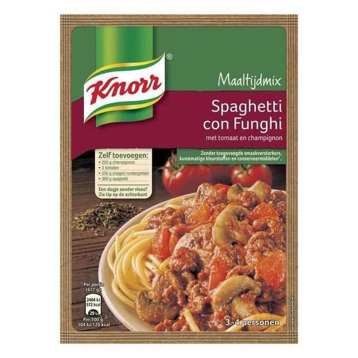 Knorr Maaltijdmix Spaghetti con Funghi 66 g (Zak, 66g)