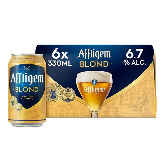 Affligem Blond Bier Blik 6 x 33 cl (6 × 33cl)
