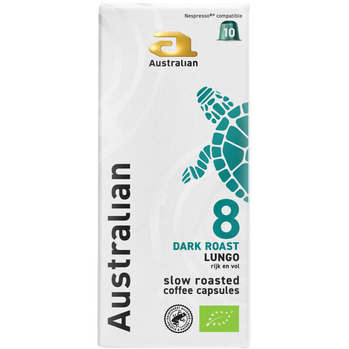 Australian Dark roast lungo capsules