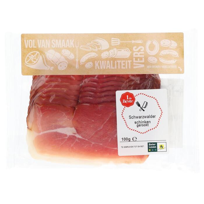 1 de Beste Schwarzwalder schinken gerookt (100g)