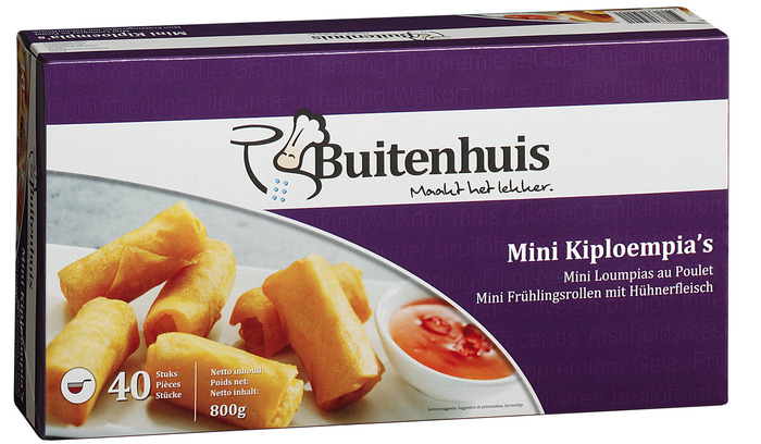 BUITENHUIS MINI KIPLOEMPIA'S, 40 ST (bak, 40 × 20g)