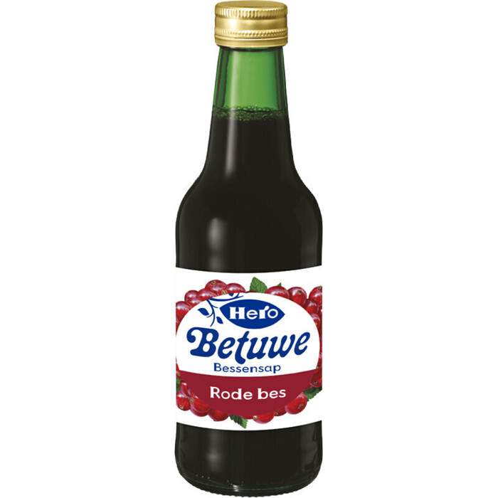Hero Betuwe bessensap rode bes (Fles, 250ml)