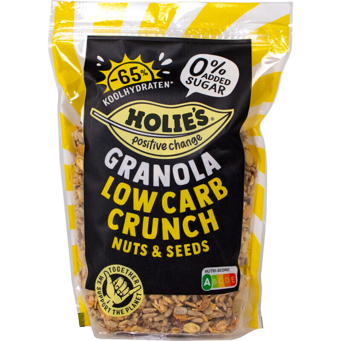 Holie Granola low carb crunch nuts & seeds (350g)