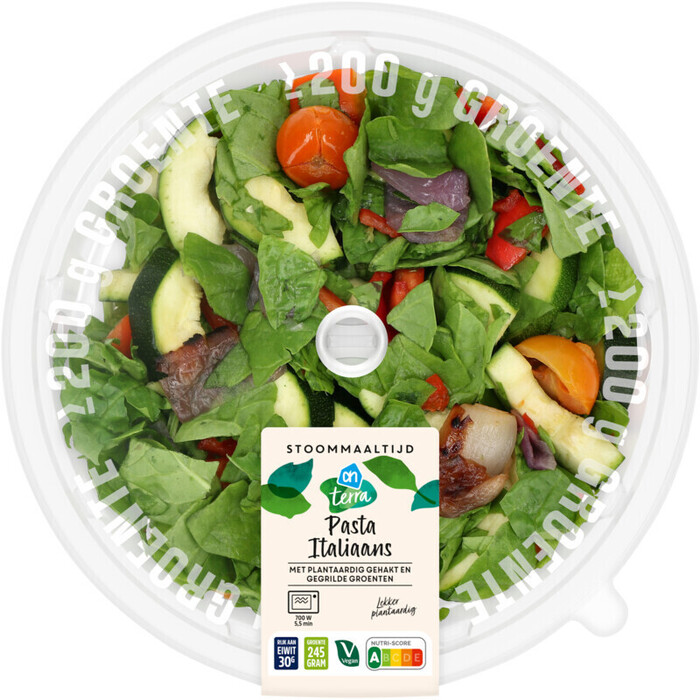 AH Stoommaaltijd pasta Italiaans (450g)