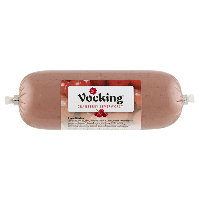 Vocking Leverworst cranberry (250g)