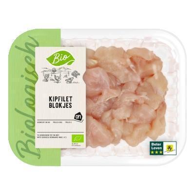 AH Biologisch Kipfiletblokjes (250g)