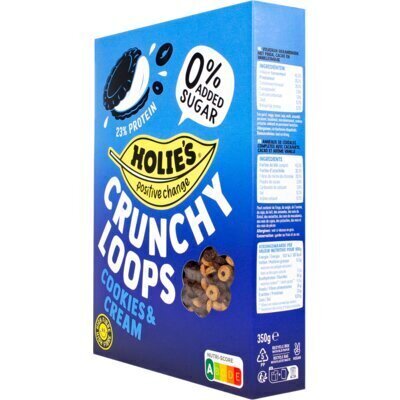 Holie's Crunchy Loops Cookies & Cream 350 g (350g)