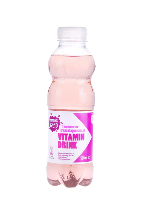 Tasting Good Vitaminewater framboos granaatappel (0.5L)