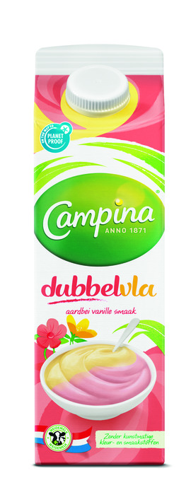 Dubbelvla aardbei-vanille (1L)
