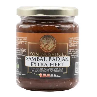 Koningsvogel Sambal badjak extra heet (280g)