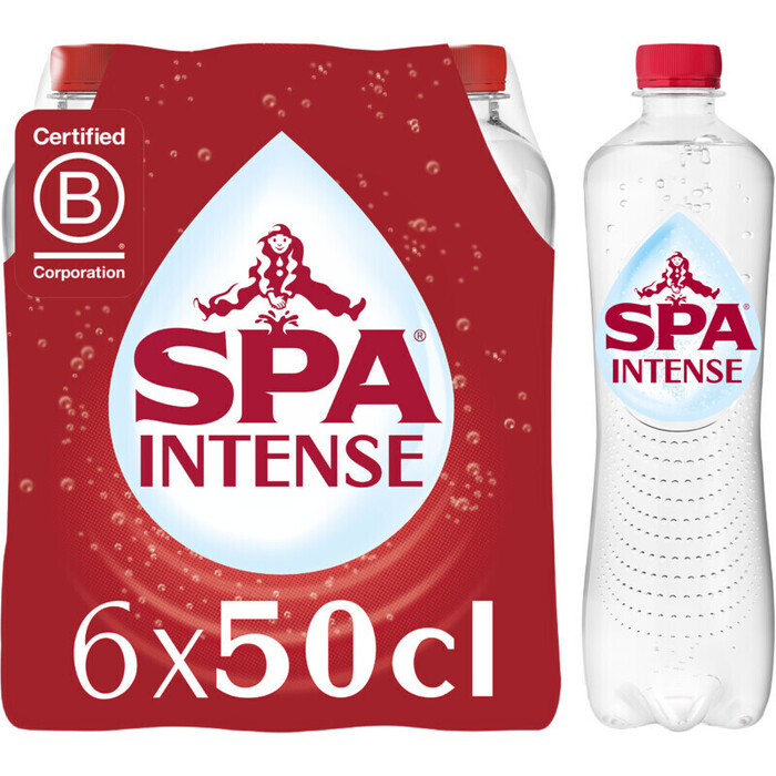 Spa Intense bruisend mineraalwater (Fles, 6 × 0.5L)