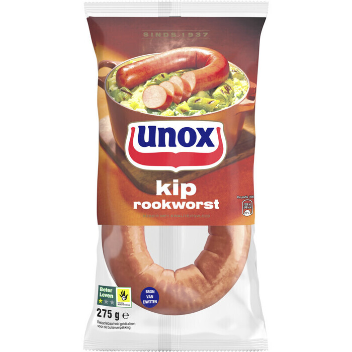 Unox Kip rookworst (Zak, 275g)