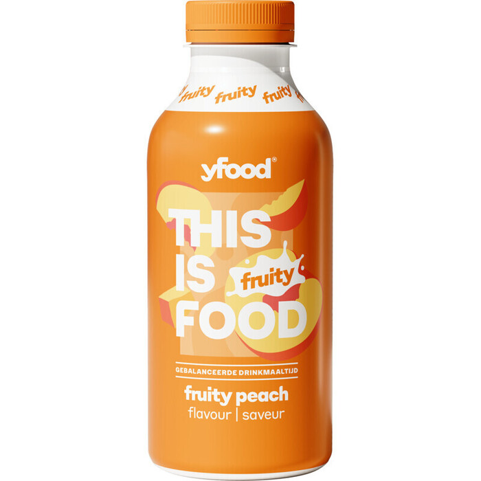 Yfood This is food drinkmaaltijd peach (0.5L)