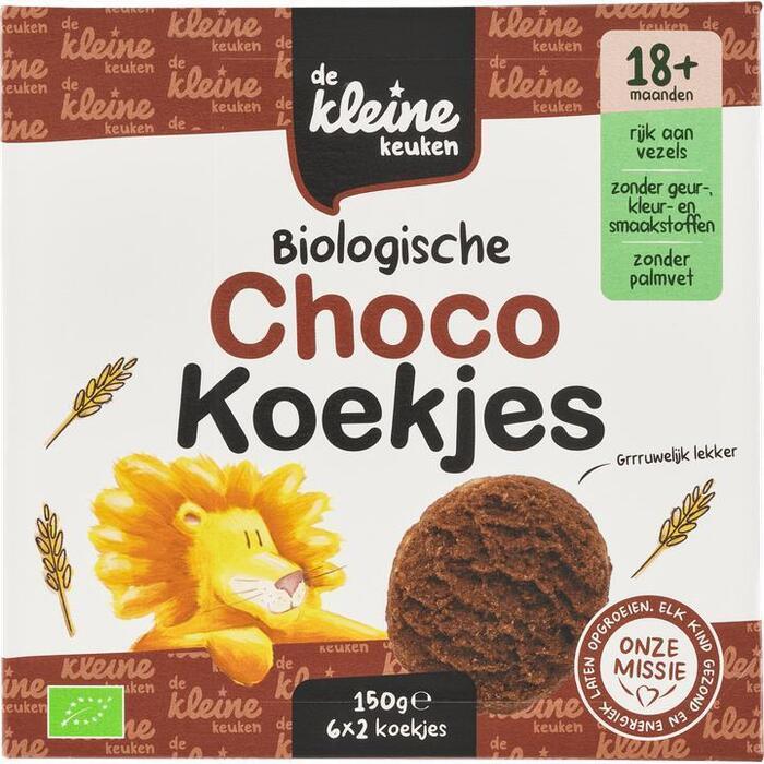 De Kleine Keuken Biologische chocokoekjes (150g)